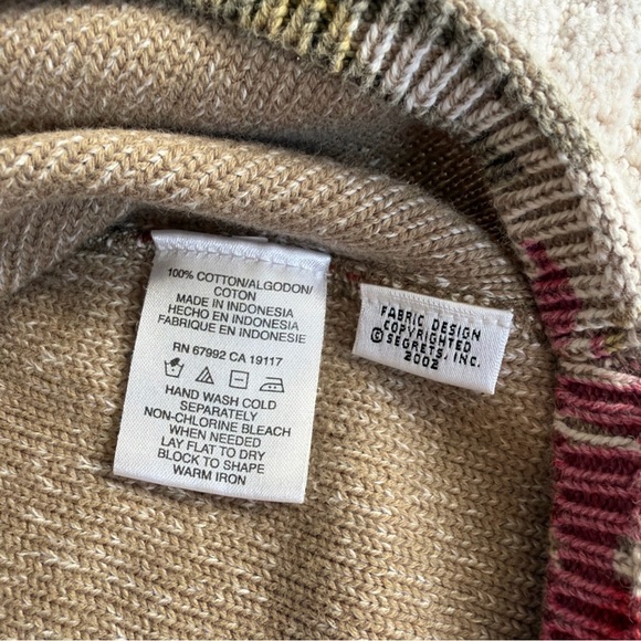 Sigrid Olsen Multicolor Floral Knit Tank Top Cotton Size L - Picture 5 of 11